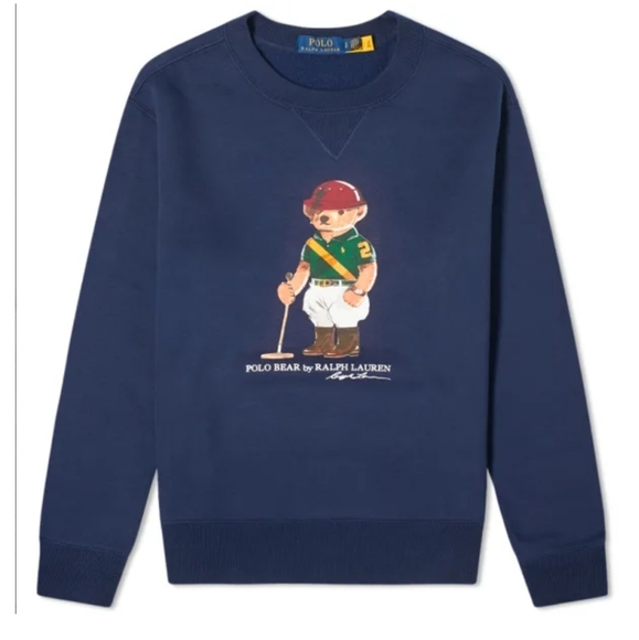 Polo Ralph Lauren Other - Ralph Lauren Polo Player Bear Crew Sweater in Navy
